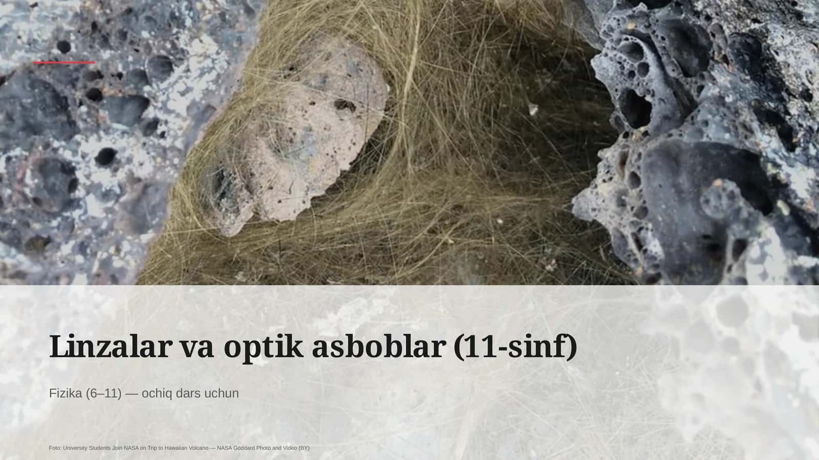 Linzalar va optik asboblar (11-sinf)