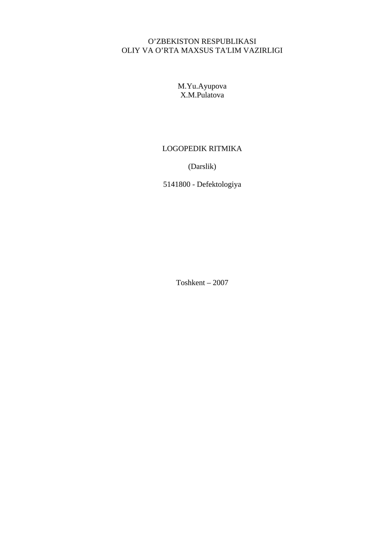 Logopedik ritmika