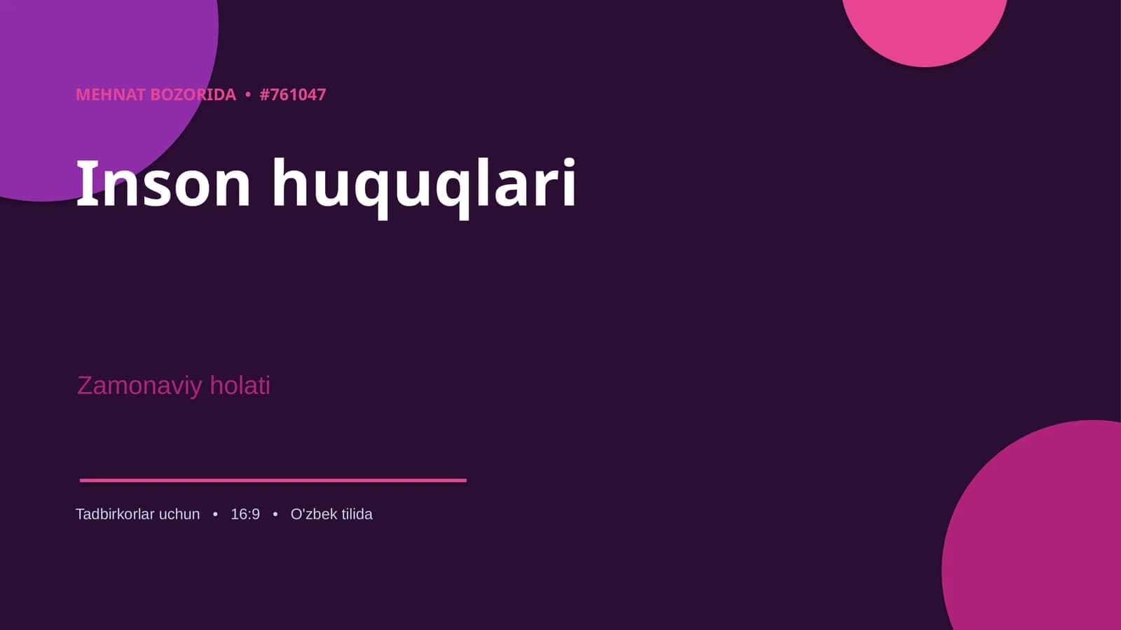 Inson huquqlari