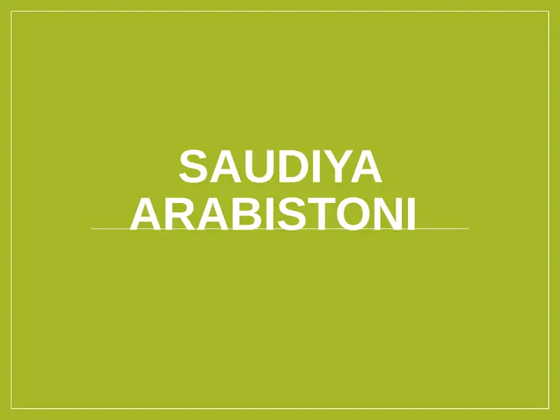 Saudiya Arabistoni