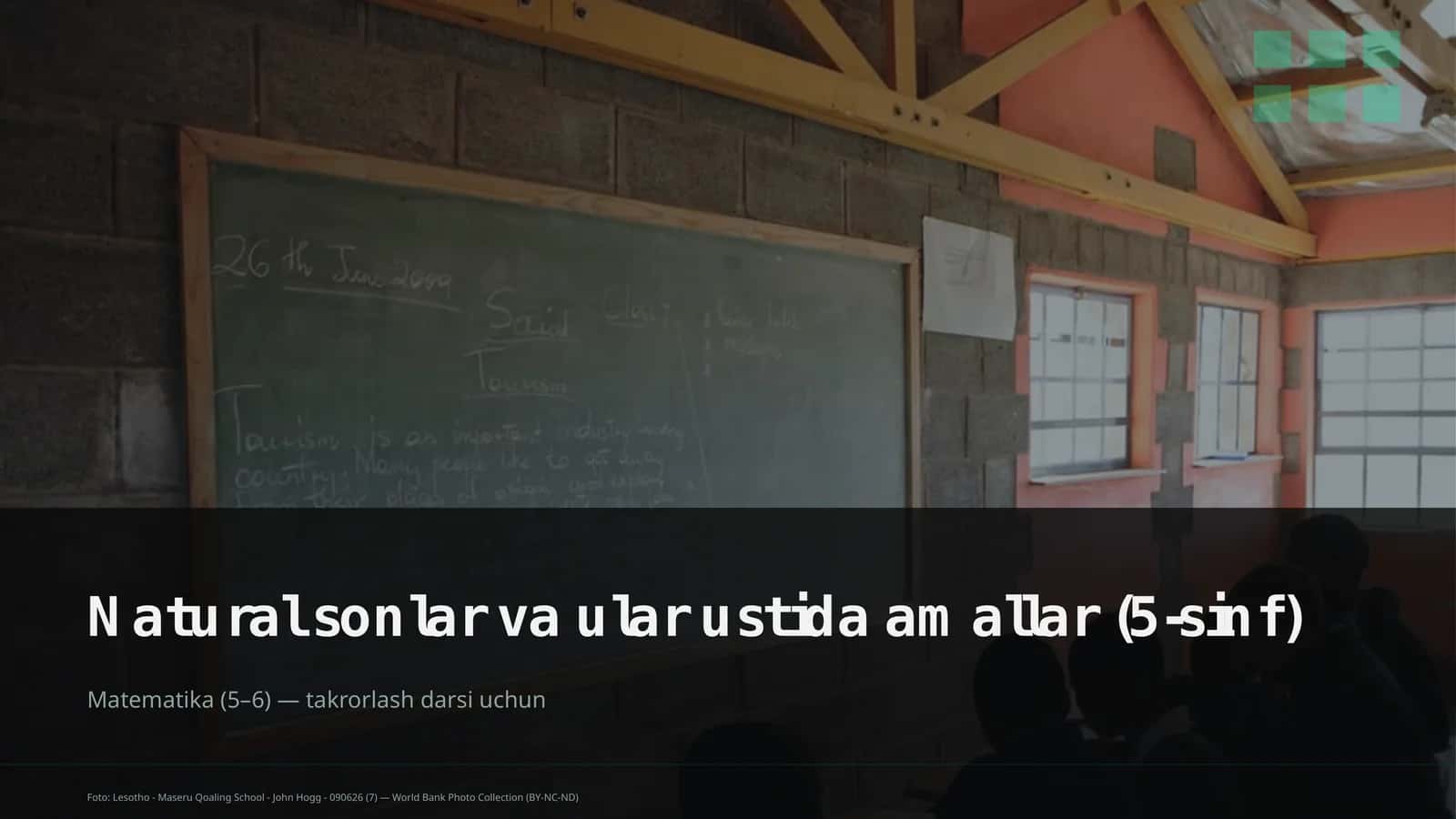 Natural sonlar va ular ustida amallar (5-sinf)