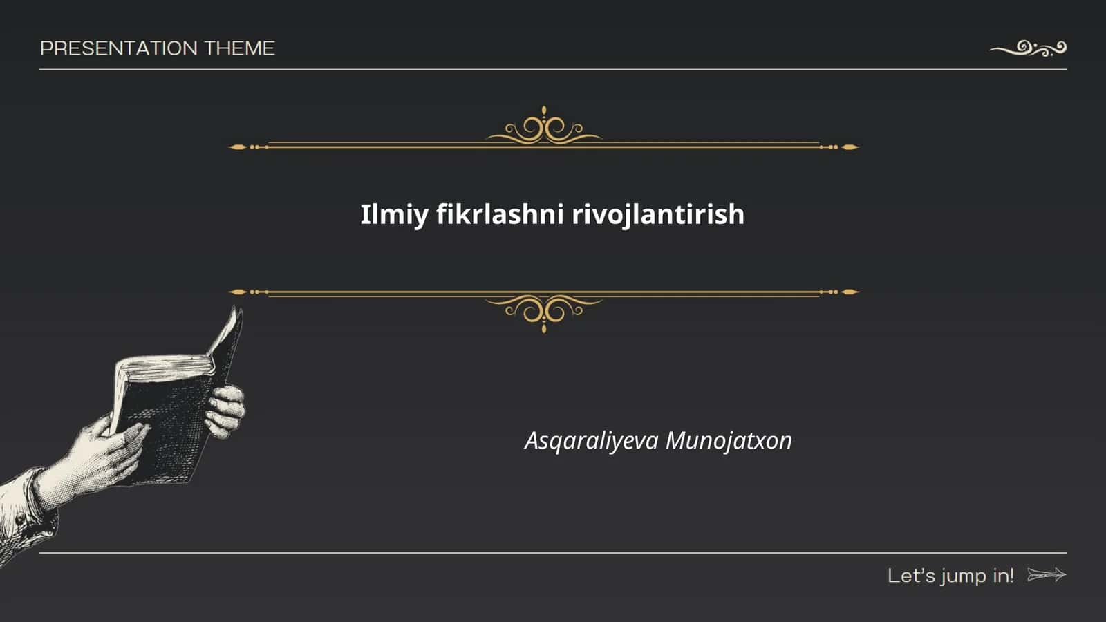 Ilmiy fikrlashni rivojlantirish