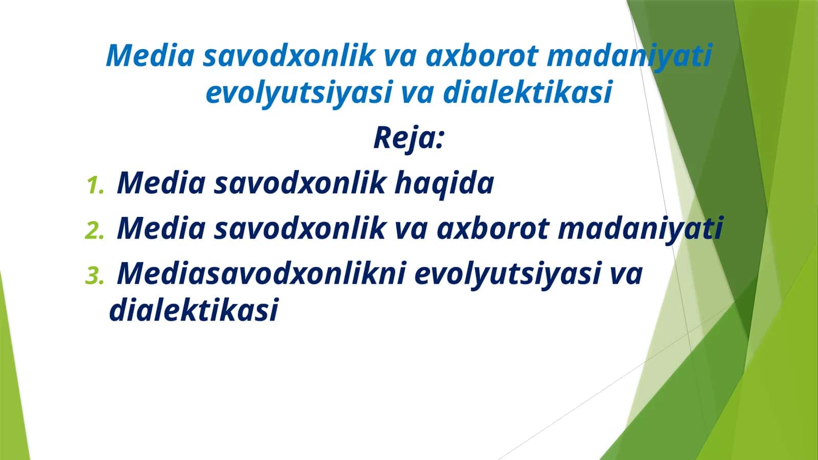 Media savodxonlik va axborot madaniyati evolyutsiyasi vadialektikasi