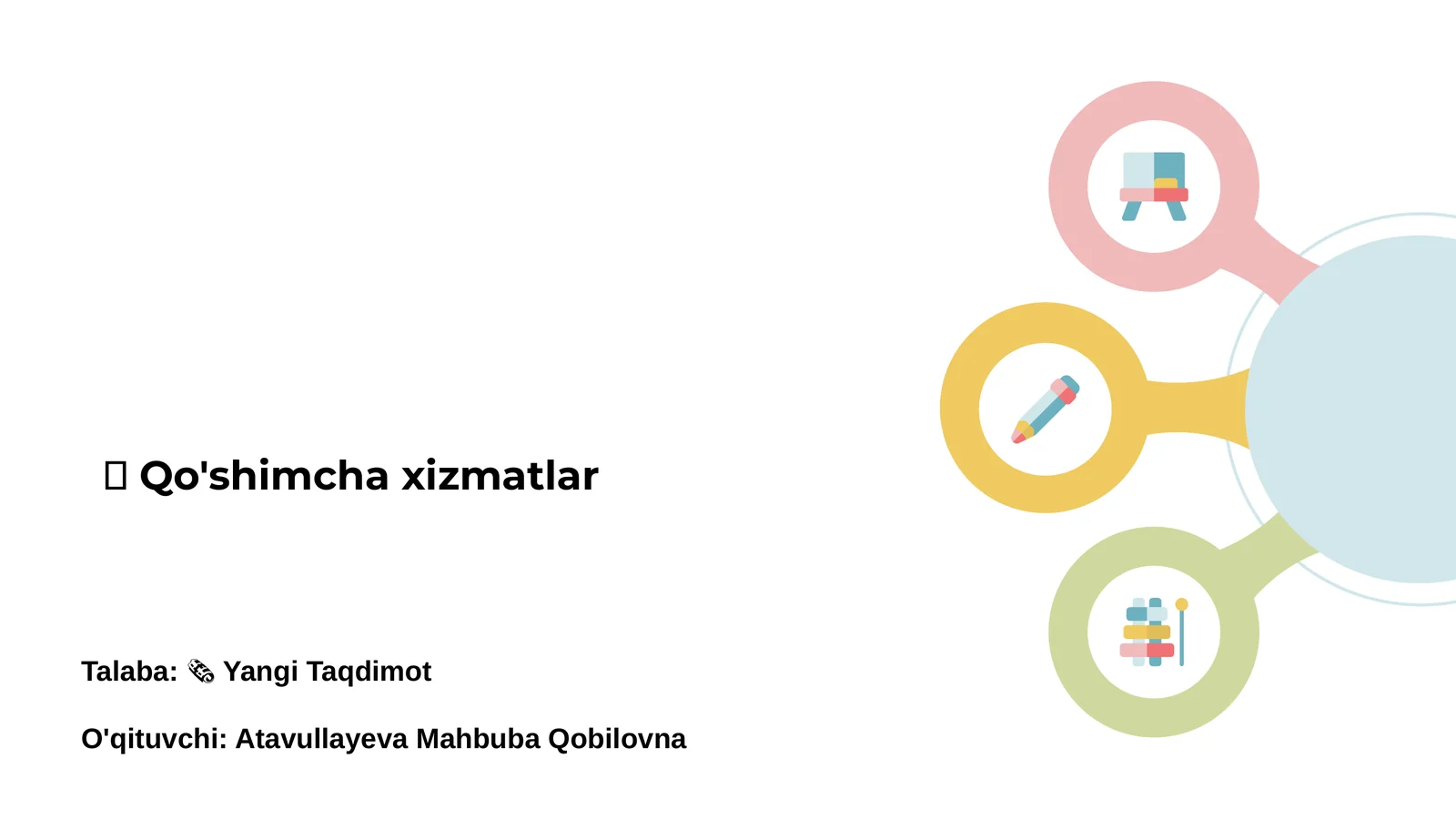 Qo'shimcha xizmatlar