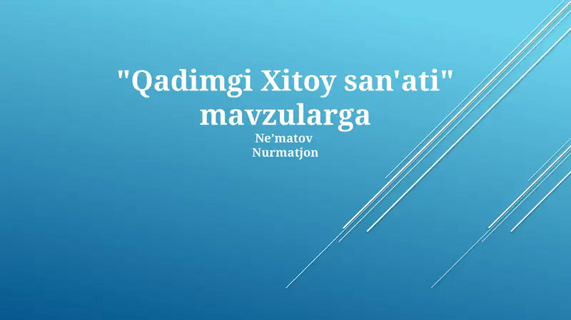Qadimgi Xitoy san'ati