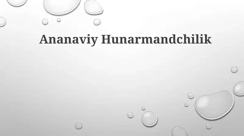 Anʼanaviy Hunarmandchilik