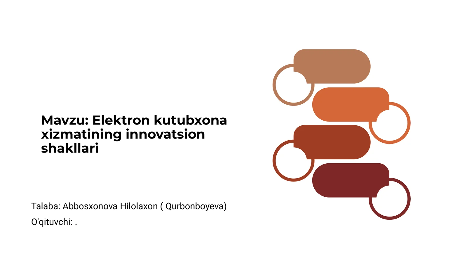 Elektron kutubxona xizmatining innovatsion shakllari