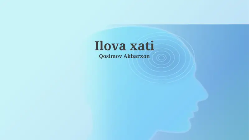Ilova xati