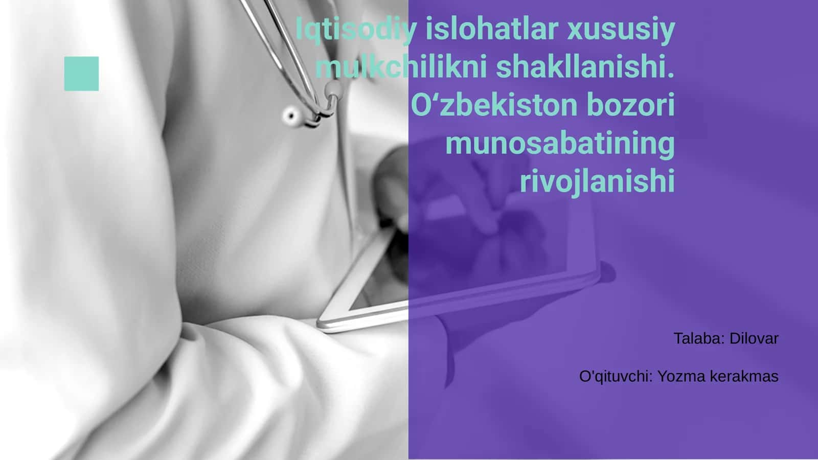 Iqtisodiy Islohatlar
