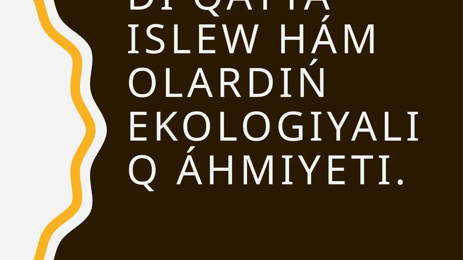 Jaşılekonomika–Turaqlırawajlanıwdıńjańamodeli