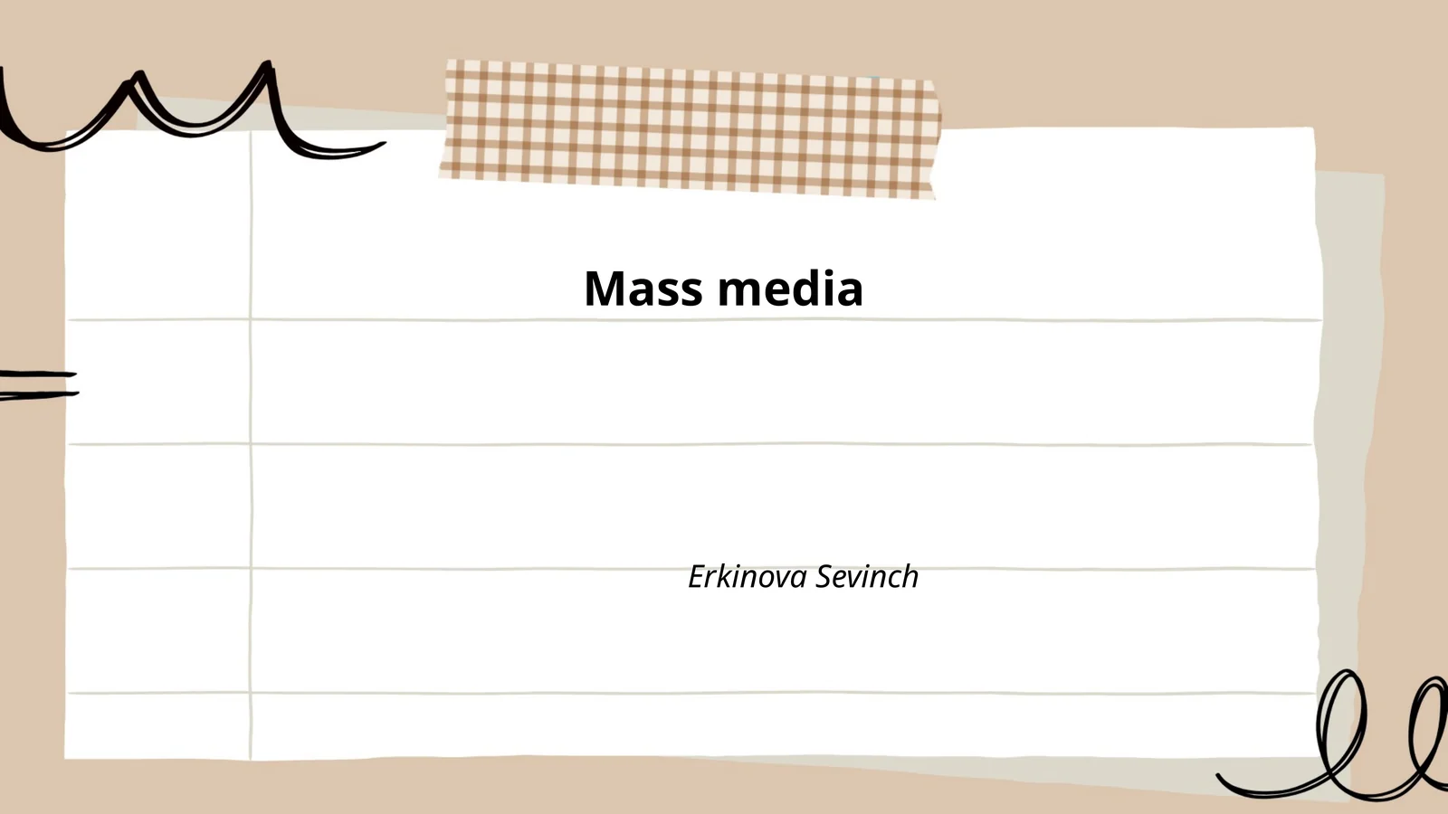 Evolution of Mass Media