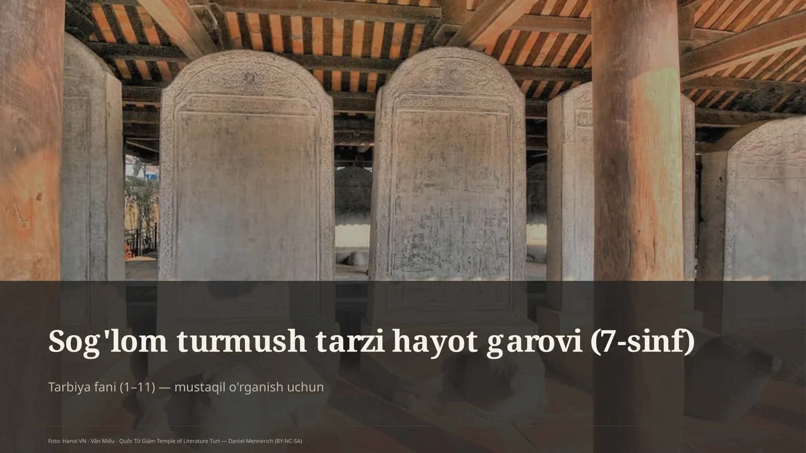Sog'lom turmush tarzi hayot garovi (7-sinf)