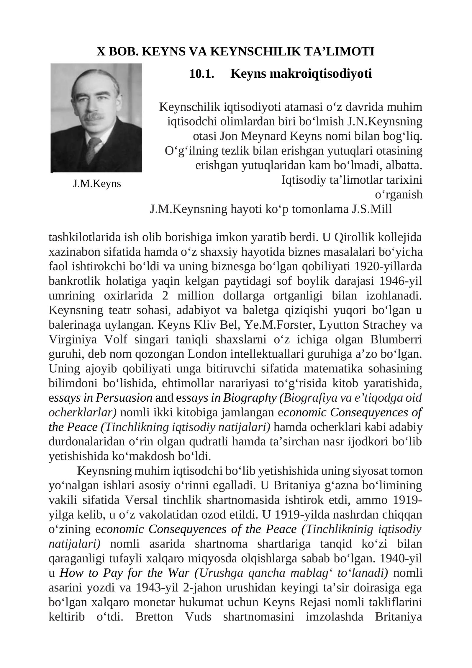Keyns makroiqtisodiyoti