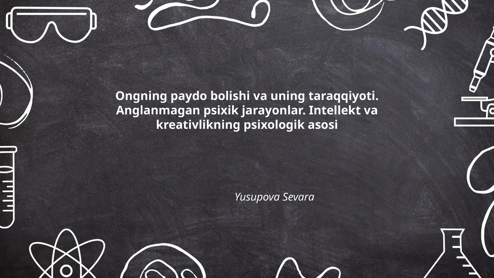 Ongning paydo bolishi va uning taraqqiyoti