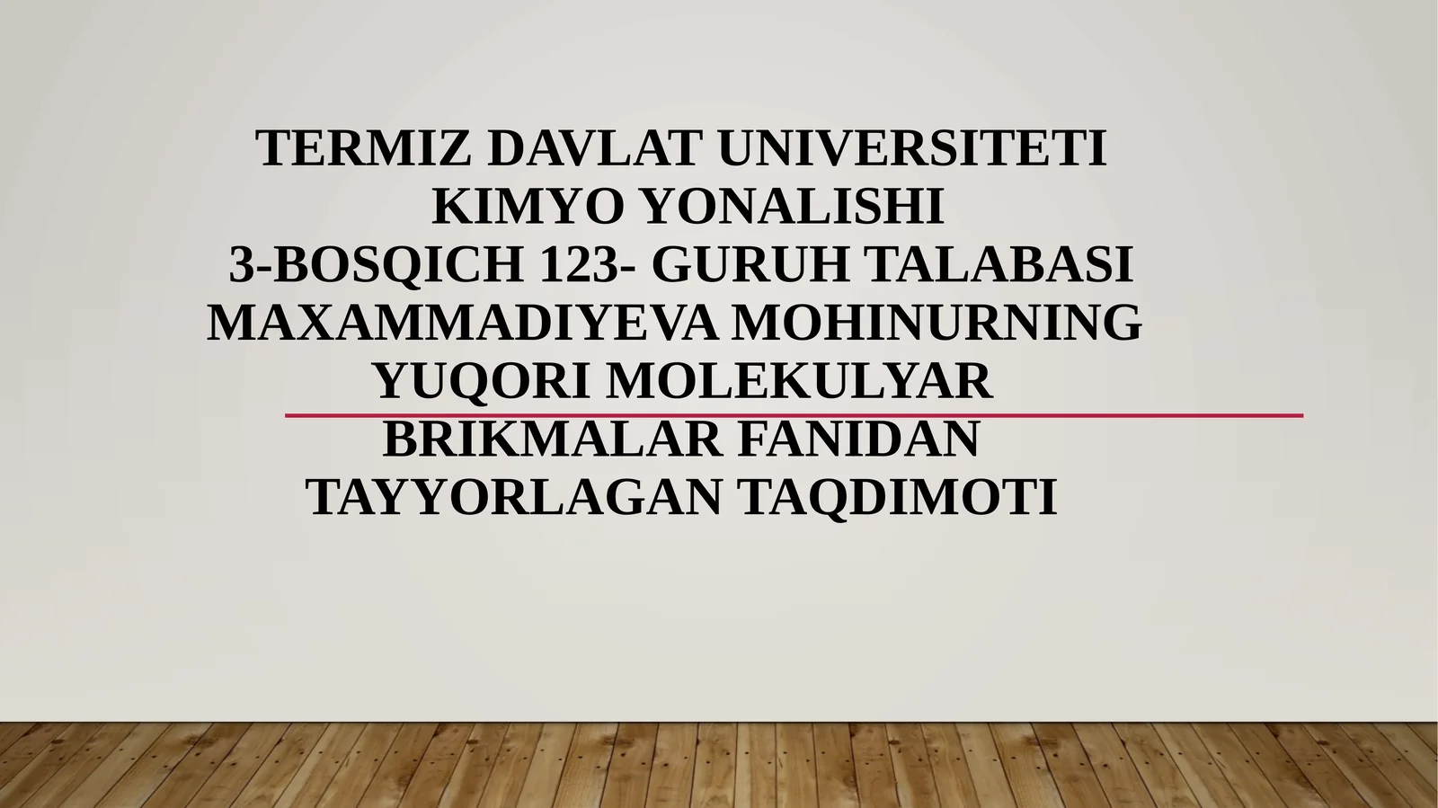 Yuqori molekulyar birikmalar