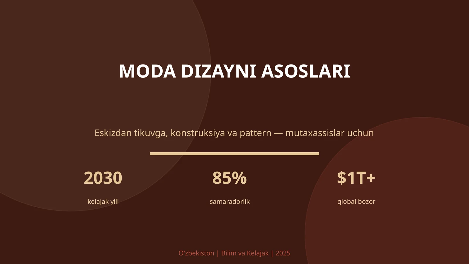 MODA DIZAYNI ASOSLARI