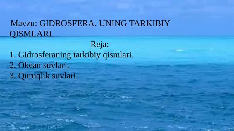 GIDROSFERA