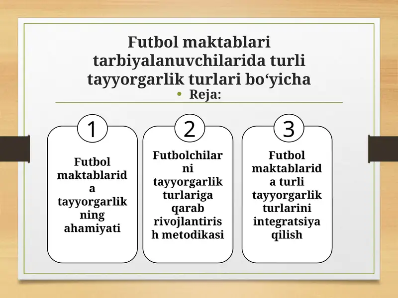 Futbol maktablari tarbiyalanuvchilaridatayyorgarlik