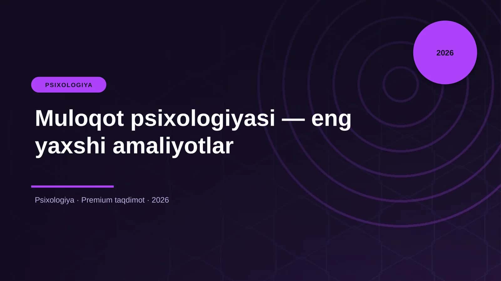 Muloqot psixologiyasi - eng yaxshi amaliyotlar