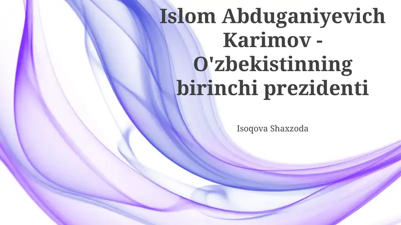 Islom Abduganiyevich Karimov