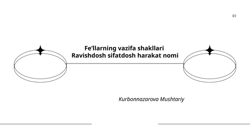 Fe’llarning vazifa shakllari