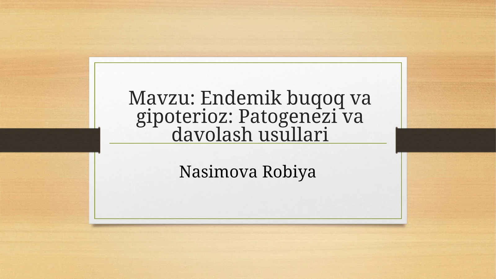Endemik buqoq va gipoterioz: Patogenezi va davolash usullari