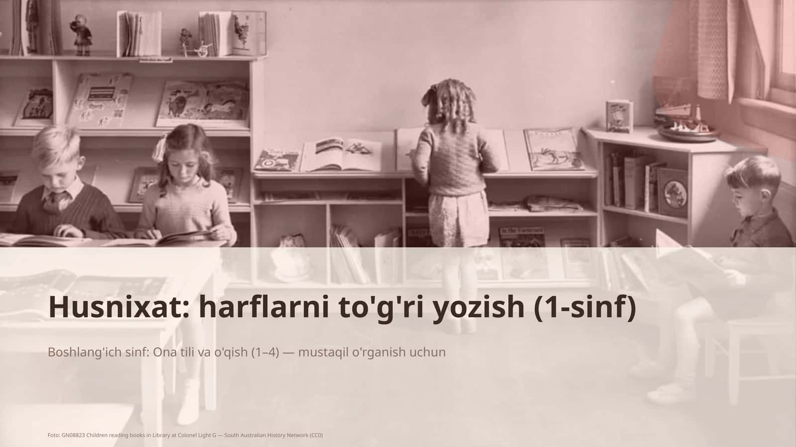 Ona tili va o'qish (1–4)