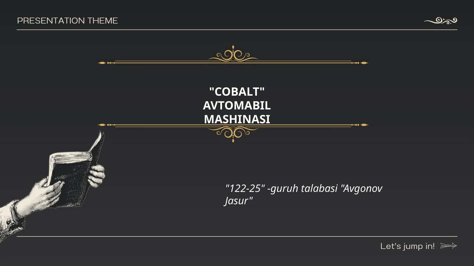 COBALT AVTOMOBIL MASHINASI