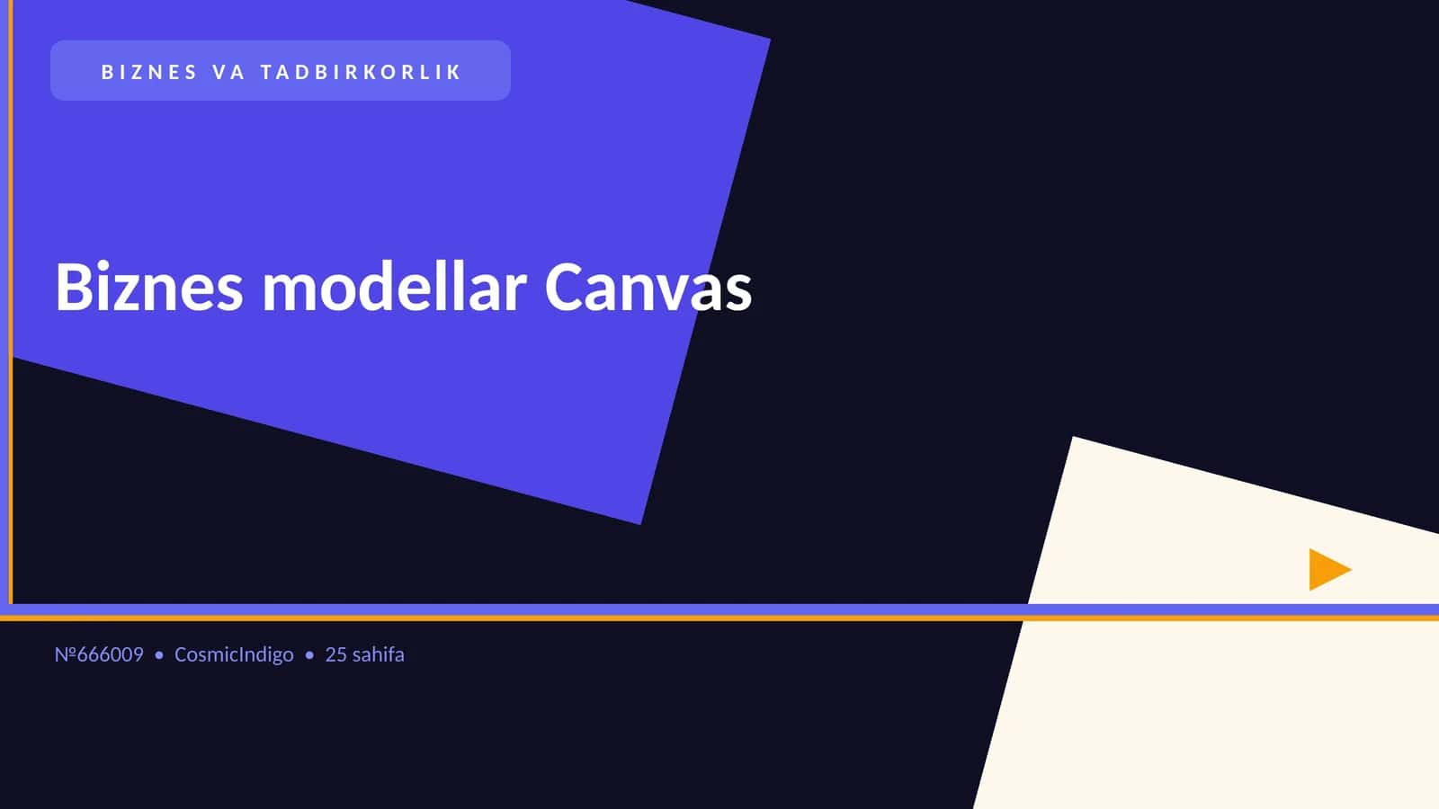 Biznes modellar Canvas