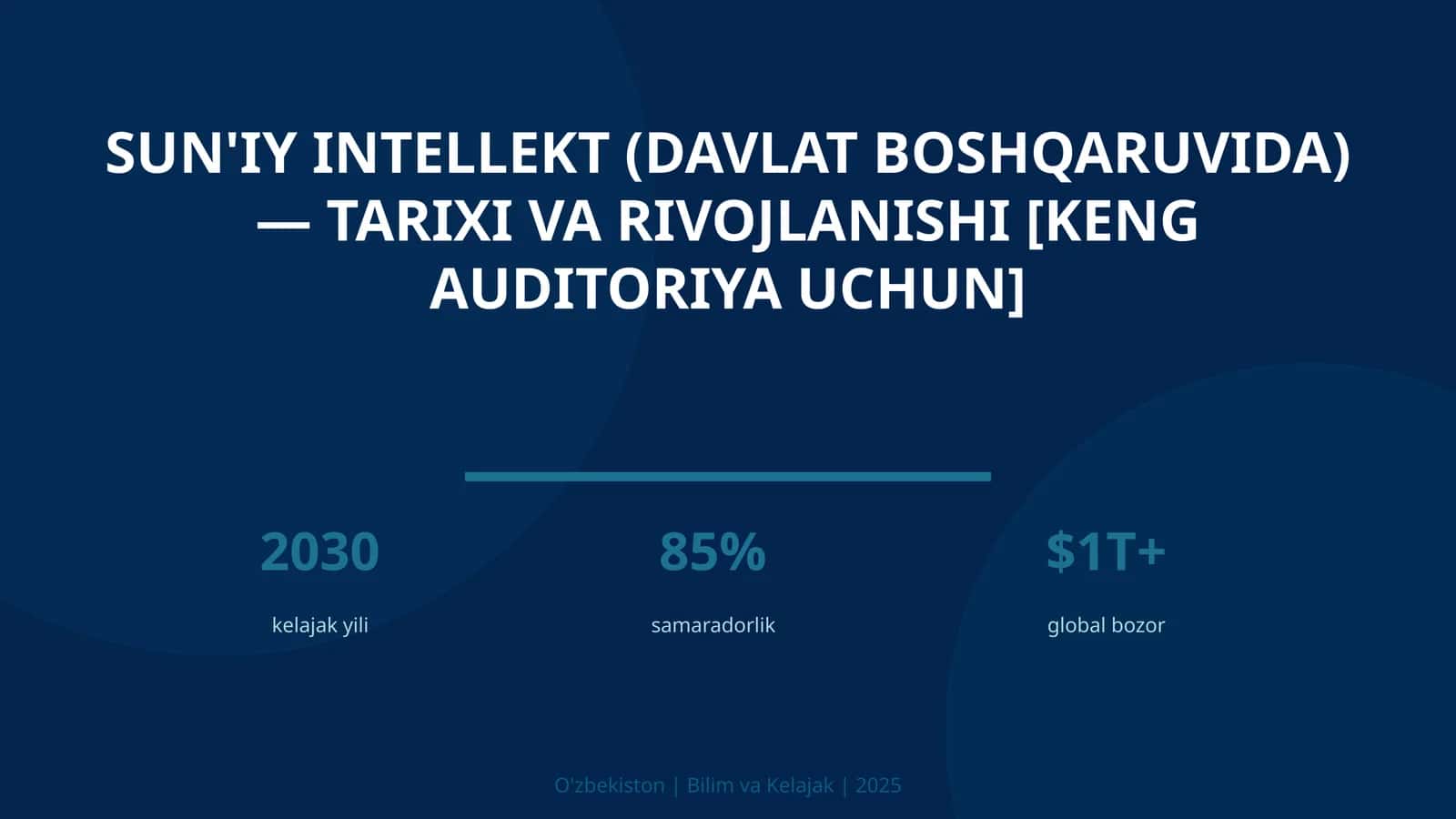 Sun'iy intellekt (davlat boshqaruvida) — tarixi va rivojlanishi [keng auditoriya uchun]