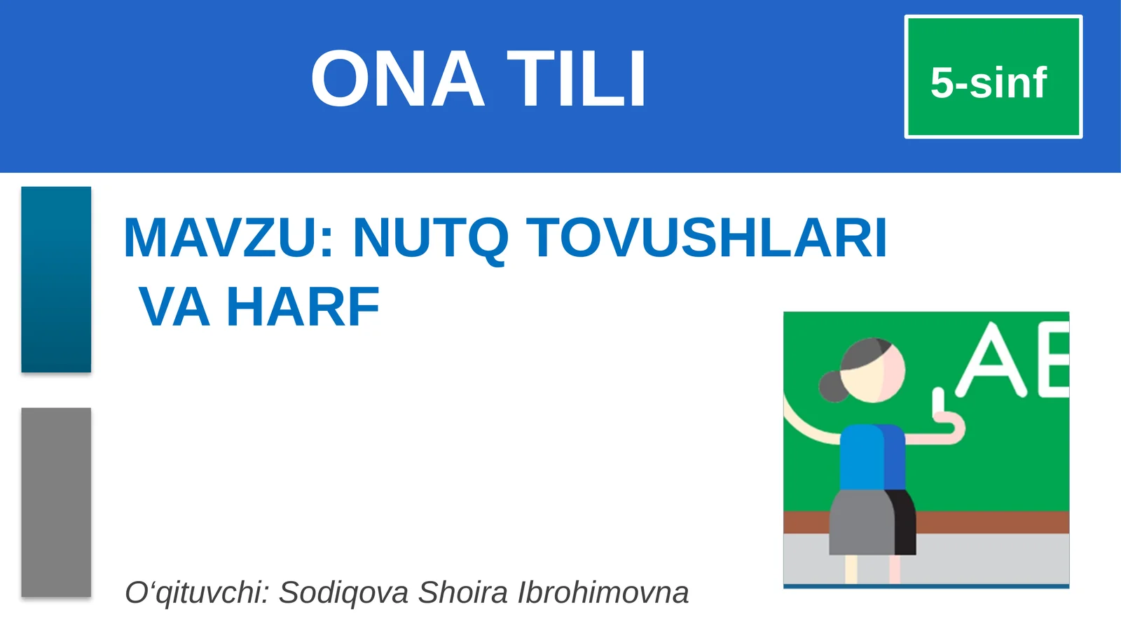 NUTQ TOVUSHLARI VA HARF