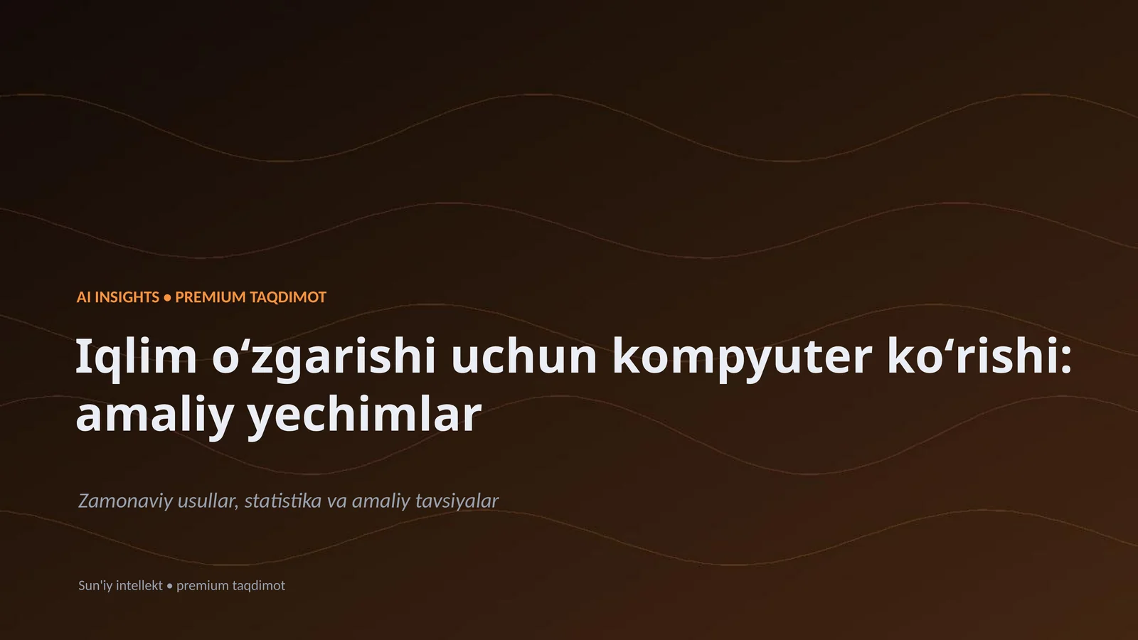 AI INSIGHTS • PREMIUM TAQDIMOT