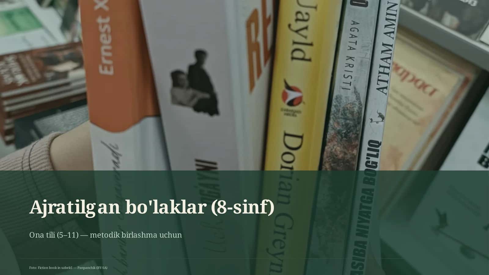 Ajratilgan bo'laklar (8-sinf)