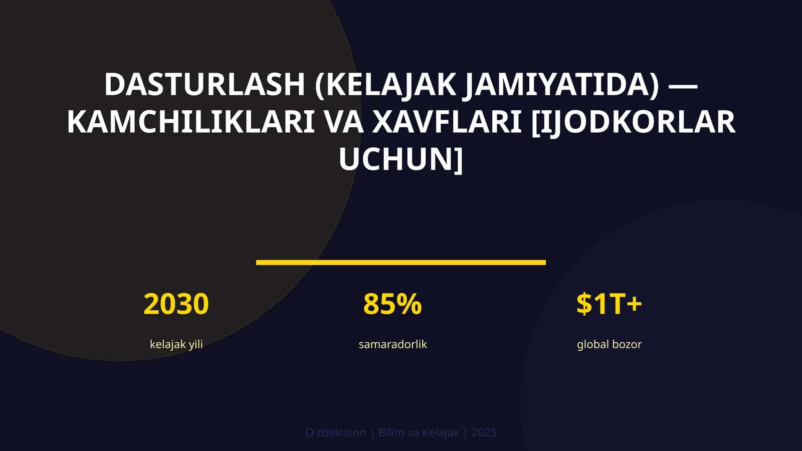 Dasturlash (kelajak jamiyatida) — kamchiliklari va xavflari [ijodkorlar uchun]