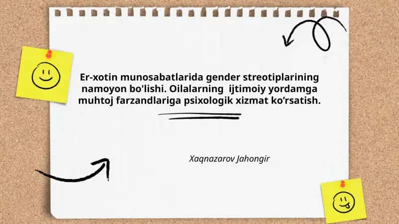 Gender Stereotiplar Er-Xotin Munosabatlarida
