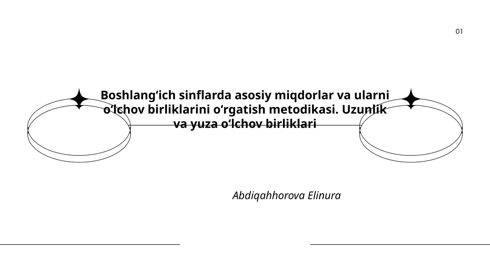 Boshlangʻich sinflarda asosiy miqdorlar va ularni oʻlchov birliklarini oʻrgatish metodikasi
