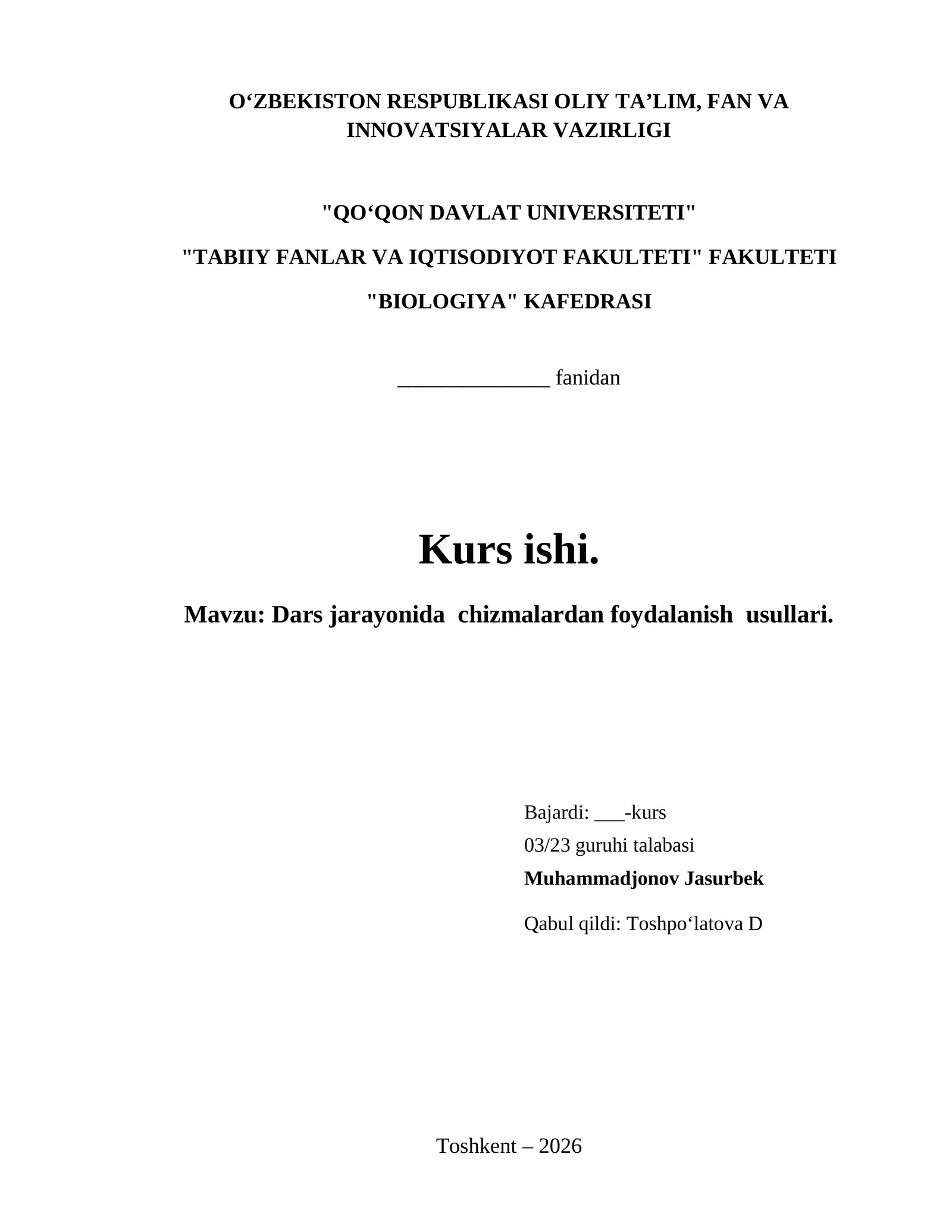 Dars jarayonida chizmalardan foydalanish usullari.