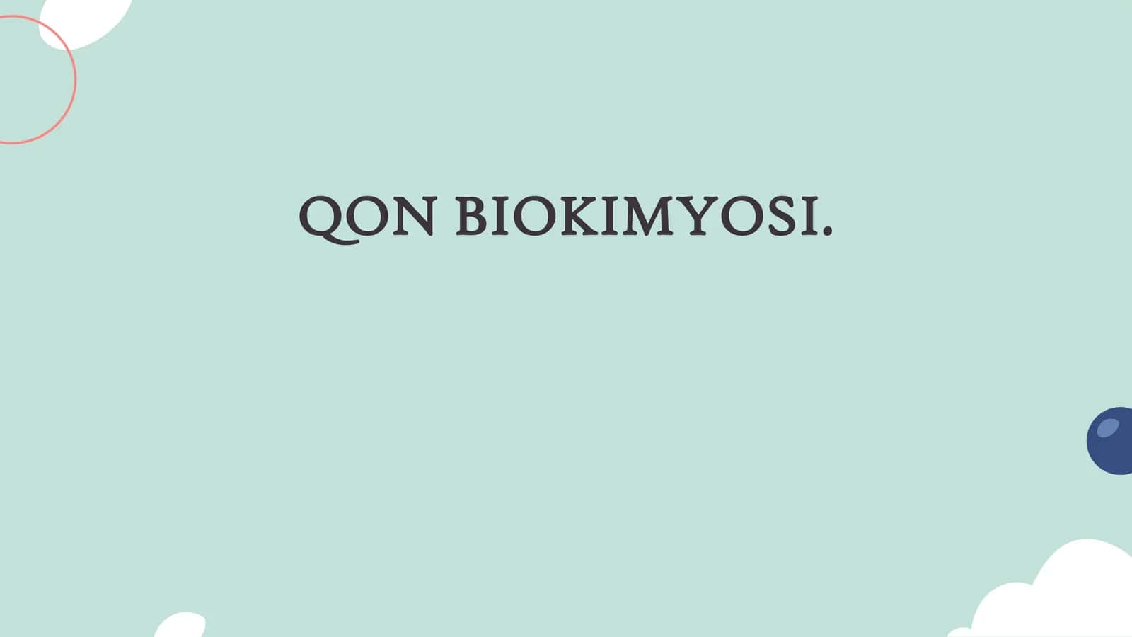 QON BIOKIMYOSI