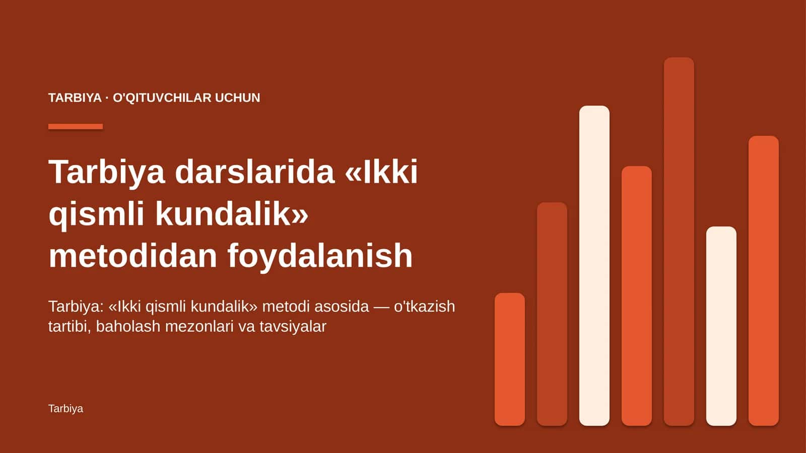 tarbiya darslarida ikki qismli kundalik metodidan foydalanish 3097