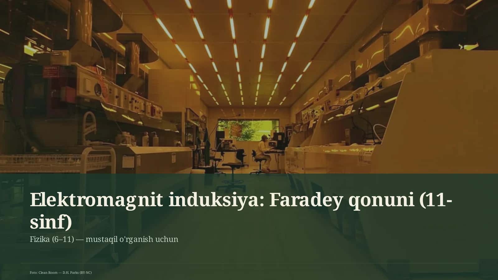 Elektromagnit induksiya: Faradey qonuni (11-sinf)