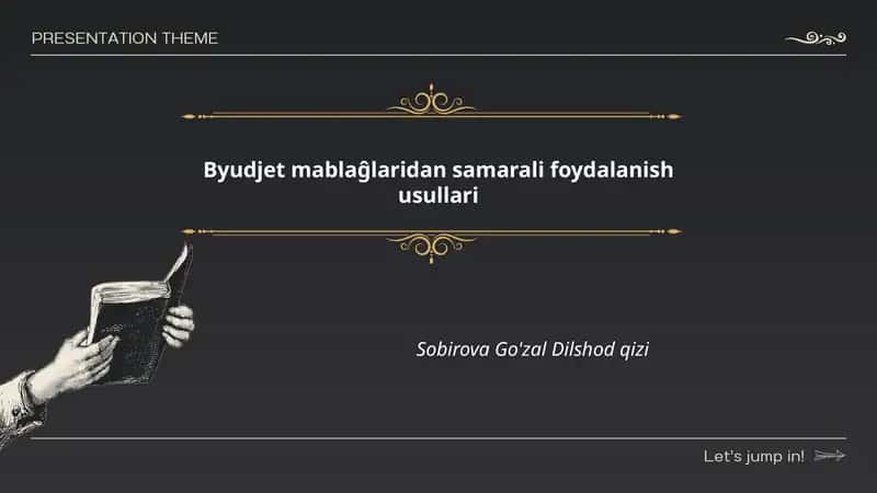 Byudjet mablaĝlaridan samarali foydalanish usullari
