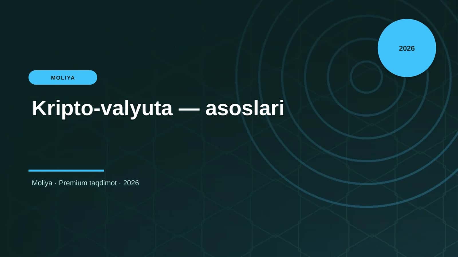 Kripto-valyuta — asoslari