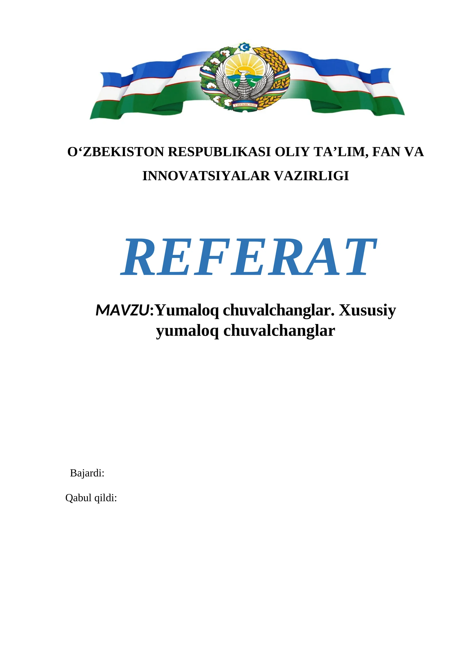 Yumaloq chuvalchanglar