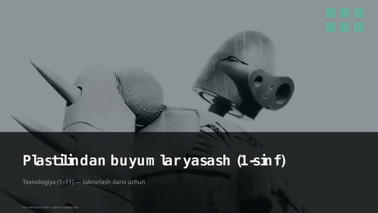 Plastilindan buyumlar yasash (1-sinf)