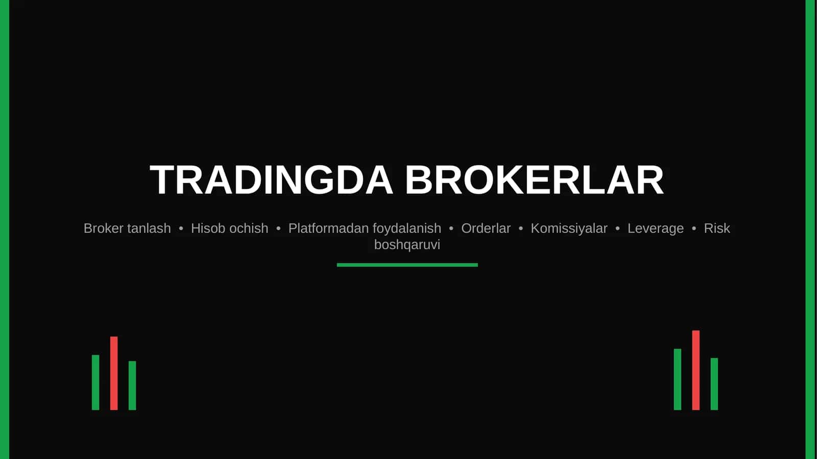 TRADINGDA BROKERLAR