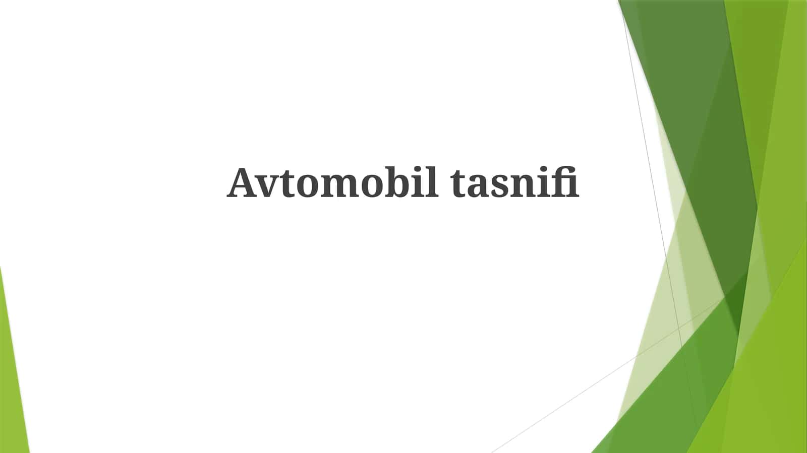 Avtomobiltasnifi