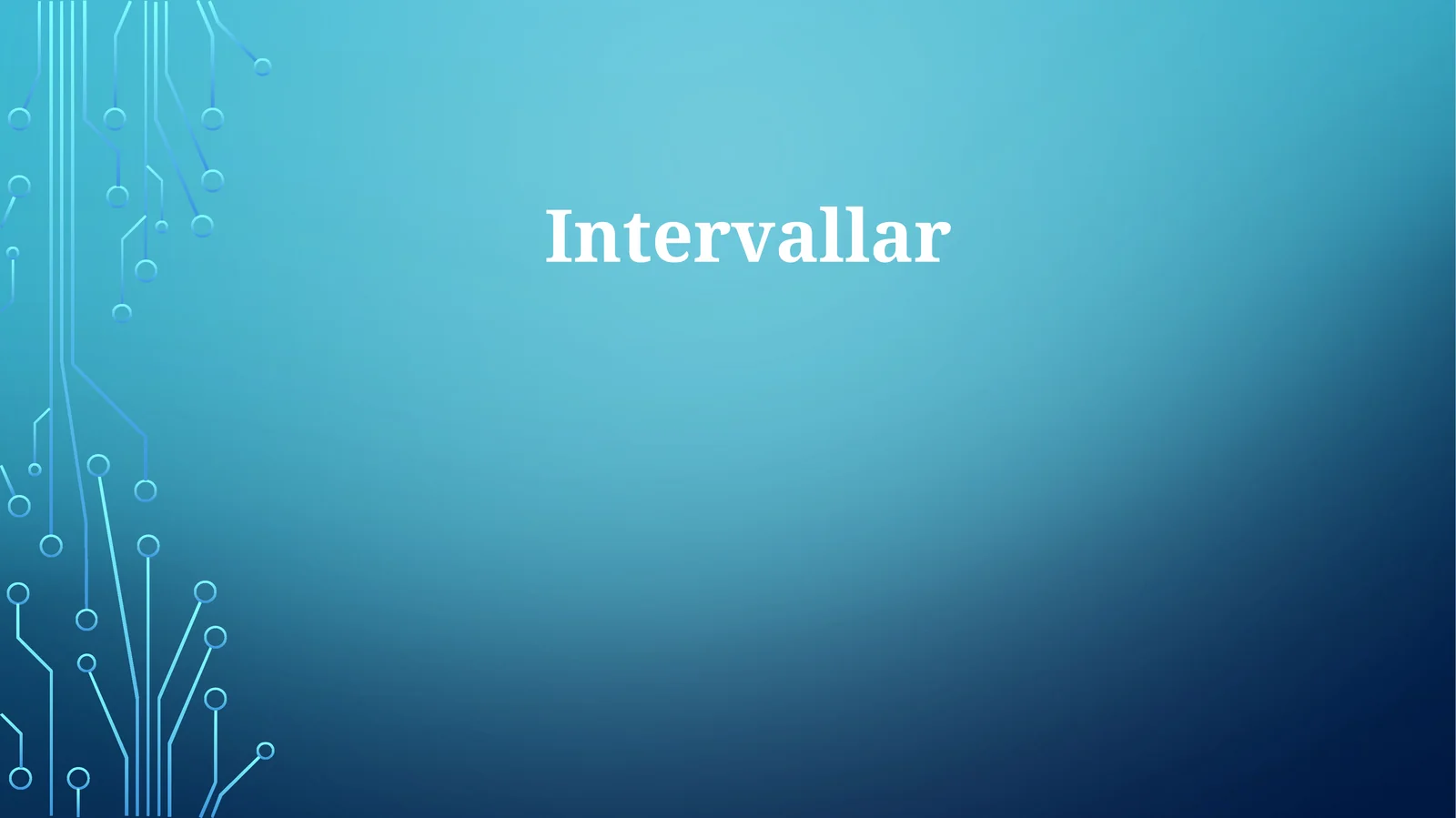 Intervallar