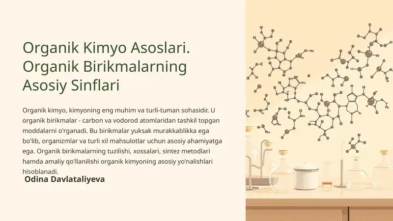 Organik Kimyo Asoslari