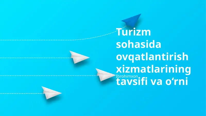 Catering xizmatlari ta'rifi