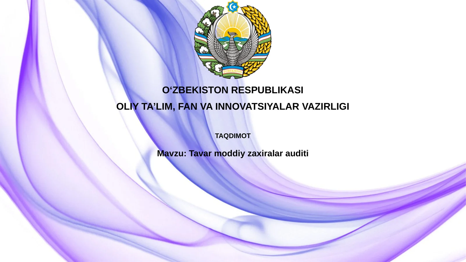 Tavarmoddiyzaxiralarauditi